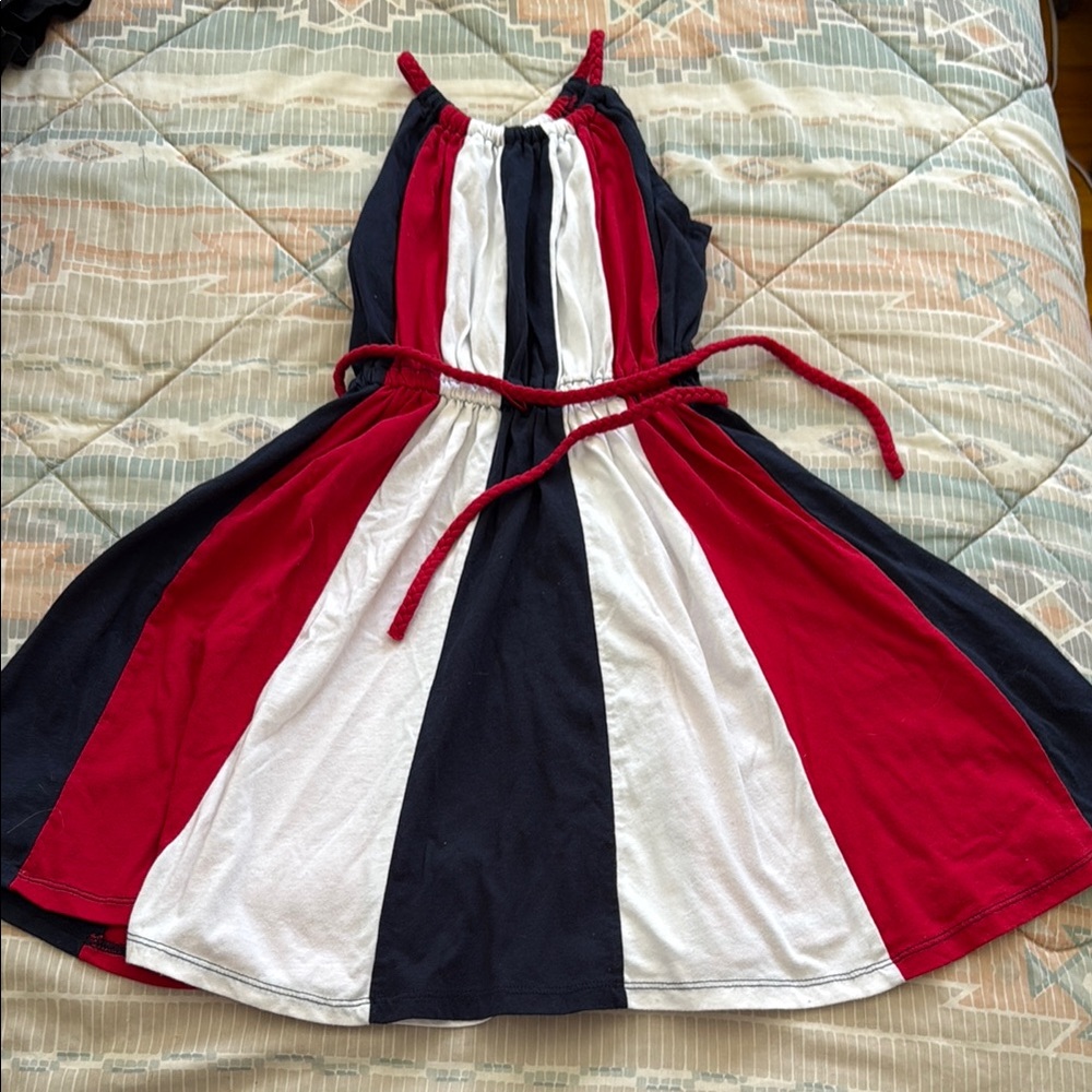 Patriotic Red, White, and Blue Kids Dress